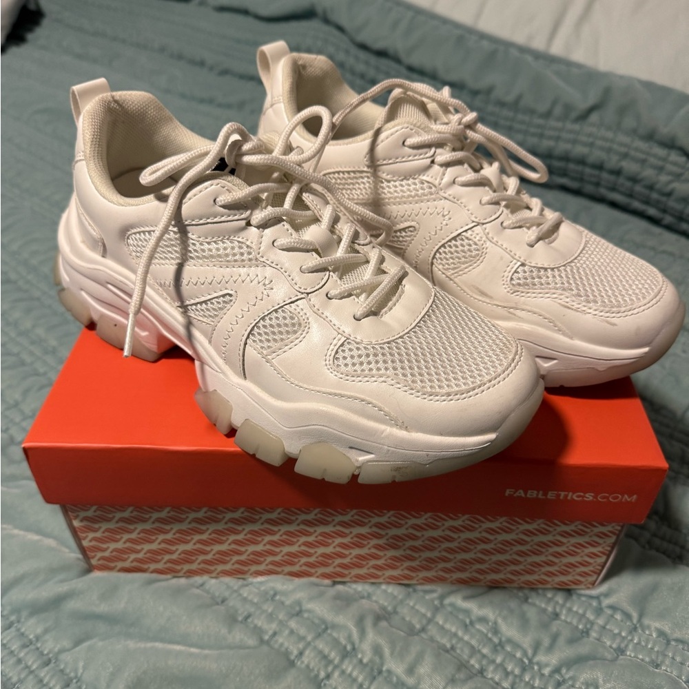 Fabletics Women's White “The Dad” Sneakers